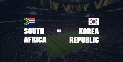 South Africa vs  Korea Republic